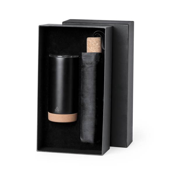 Coffret thermos et parapluie