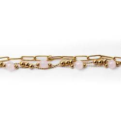 Bracelet Andrea Gold/pink Cacharel Le Havre