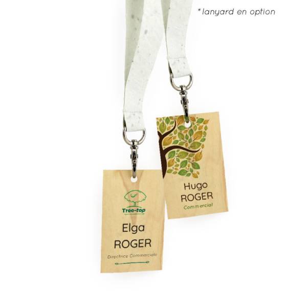 Badge en Bois au Havre