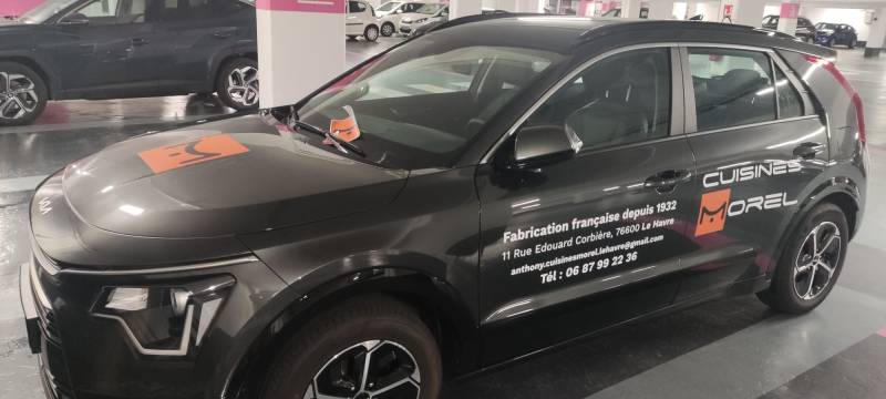  Marquage véhicule en découpe numérique et polymère Le Havre