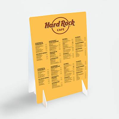 Menu impression Quadri