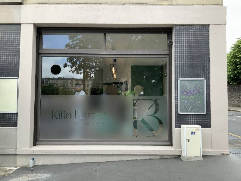 Marquage vitrine sur Le Havre