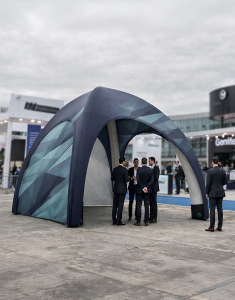 Visibilité salon Le Havre : Achat kakémono photocall stand goodies textile 76